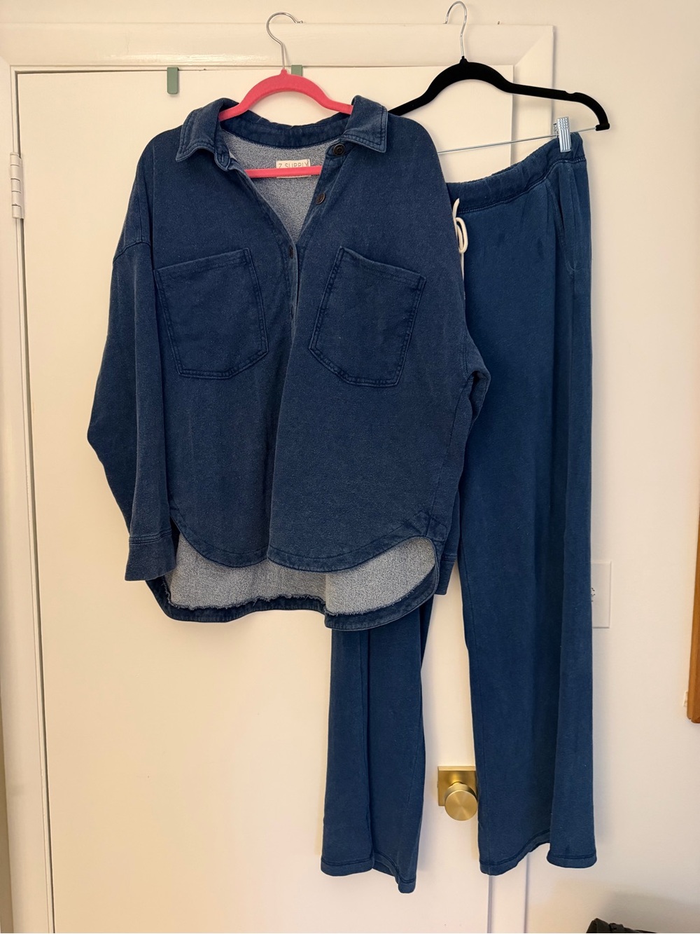 Women’s z supply Relaxed Indigo Lounge Set Pants & Shirt